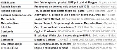 Anteprima posta in arrivo Gmail